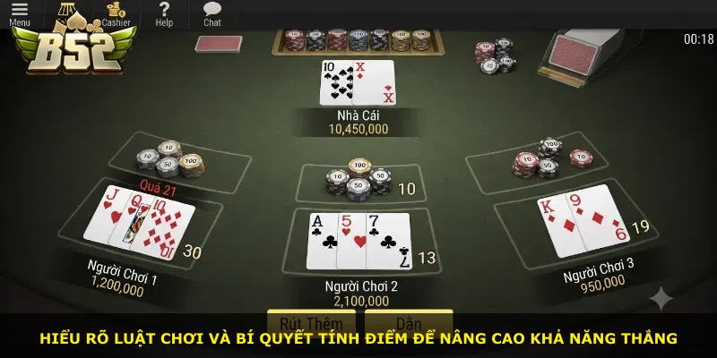 Hiểu rõ luật chơi và bí quyết tính điểm để nâng cao khả năng thắng