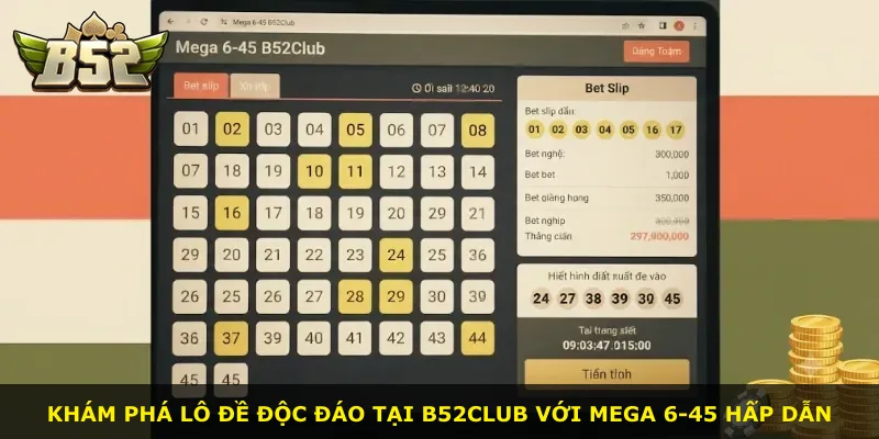 Khám phá lô đề độc đáo tại B52Club với Mega 6-45 hấp dẫn