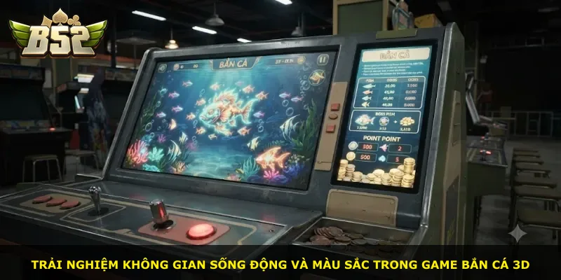 Trải nghiệm không gian sống động và màu sắc trong game bắn cá 3D
